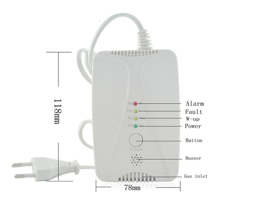 House security automatically report a gas Leak Detector with data report for co and natural gas
