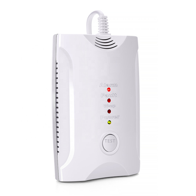 Domestic lpg gas detector with electric interlock and self test function used for home lpg gas leak alarm and monitor