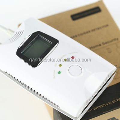 Shut off valve working with combustible gas leak alarm, co gas leak detector for home use