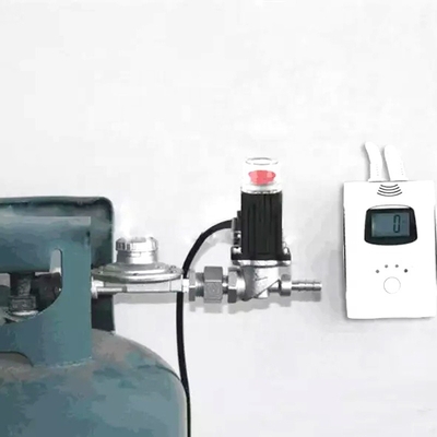 Gas detector with shut-off valve,domestic lpg gas detector for cylinder use and emergency shutoff DN15