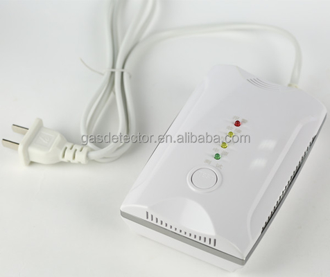 Kitchen natural gas/ propane/butane gas alarm leakage detector with shut-off valve