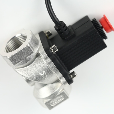 Gas automatic shut off valve DN15 for 1/2" pipeline working with kitchen gas leak detector