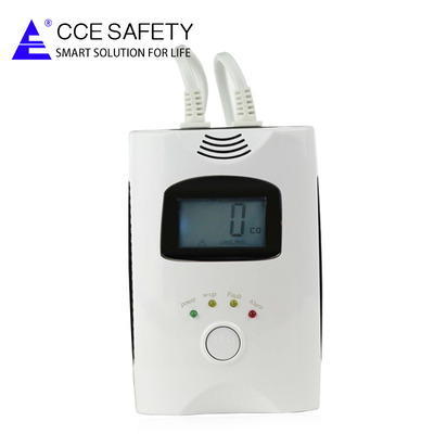 HD1100 Digital display 220V/110V home Monoxide Carbon sensor alarm with shut off valve OEM ODM available