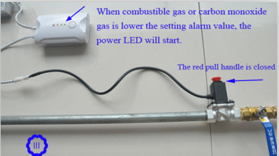Factory Wholesales apartment use gas detector With Shut-off Valve ODM OEM available