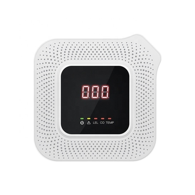 Smart lpg, propane, natural, carbon monoxide alarm detector with shut-off valve