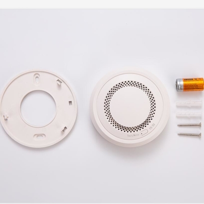 OEM ODM 10 years lithium battery EN 14604 smoke detector tester gas CR123A photoelectric type