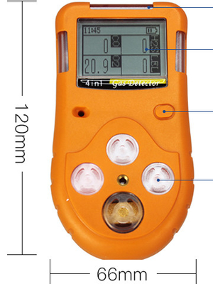 Green house detection usage NH3 CO2 CO Portable multi gas detector 4 gases in 1 detector LCD