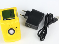 Handheld gas detector alarm with metal clip for CH4, CO, H2S, NH4, O2  gas detect and alarms