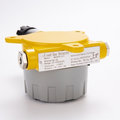 Wall mounted Online Oxygen, cl2 sensor monitoring gas detector system