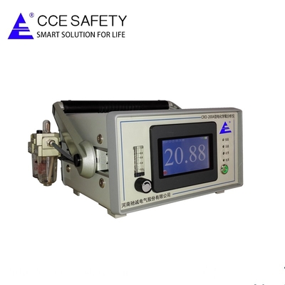 Portable gas analyzer for oxygen with 0-100%vol